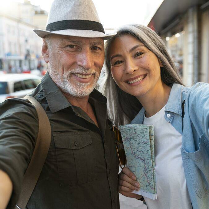 Couple en voyage